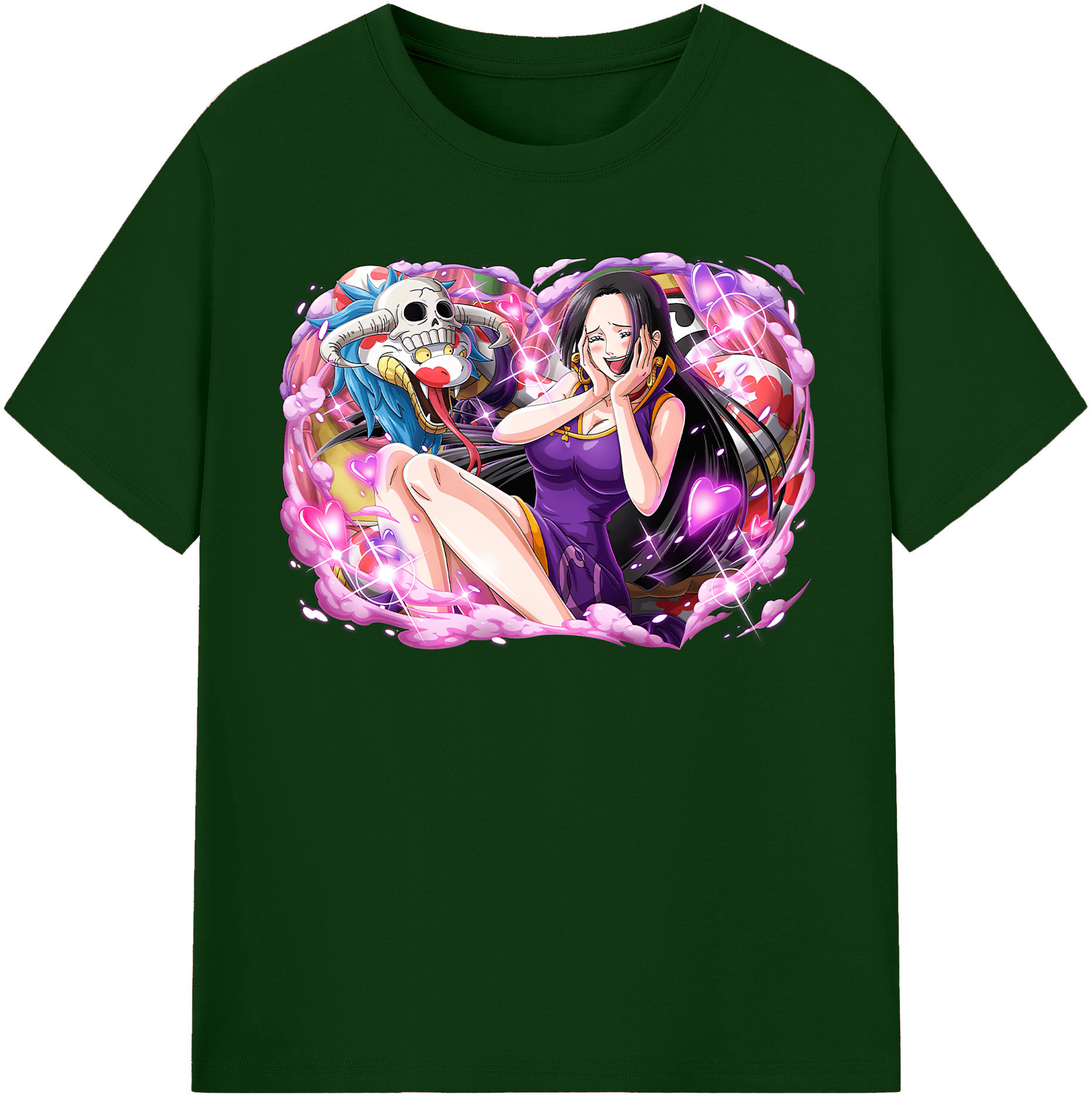 ワンピース ボア・ハンコック ONE PIECE Boa·Hancock 綿100％半袖Tシャツ（フロントプリント）